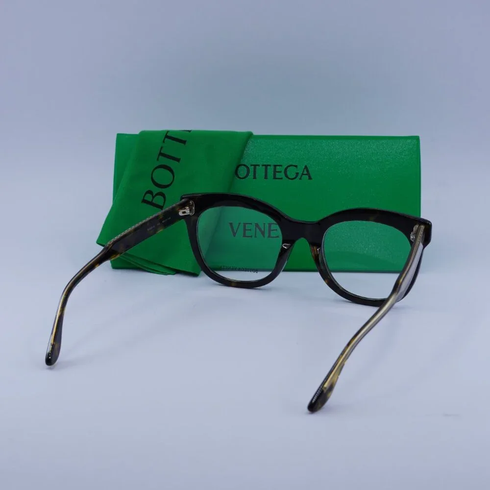 Bottega Veneta BV0241O 002 Eyeglasses Havana 49mm Square Frame